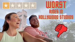 Riding THE WORST Rides in Hollywood Studios!