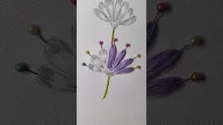 Hand embroidery 🪡 flower design/hand embroidery work/#gopifashion143 #viralshorts #trending #viral