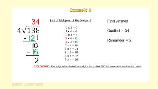 GED Q2A Math Dividing Whole Numbers Single Digit