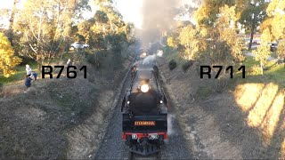 R761 & R711 Departing Traralgon Station