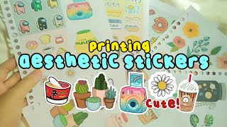 Aesthetic Sticker Collage 🍒 | Printing Sticker (Binder paper)✨