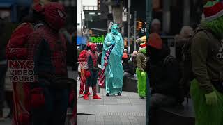 Times Square Mascots rush hour work shift #Shorts