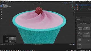 Modelling raspberry in Blender using geometry note - Part 4