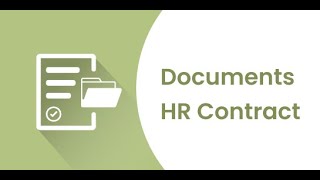 Odoo Apps - Documents - HR Contract | Odoo 15