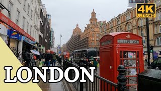 Dark Gloomy London 🇬🇧Kensington & Chelsea 2023 - Lark Lemon Travel [4K/HD]