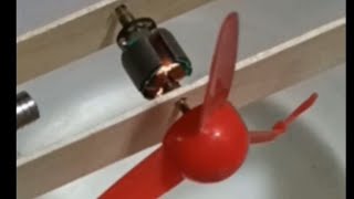 How To make a Fan from old DC motor