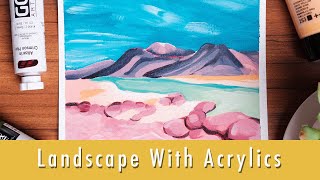 Acrylic Landscape Abstract Painting Process : How Can I Help You Better?