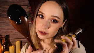 ASMR Pampering You to Sleep, Vampire Royalty🧛🦇 Skin Care, Scalp Massage, Fluffy Mic