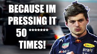 Max Verstappen team radio angry about DRS