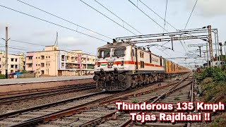 135 Kmph Thunderous WR KING !!! Mumbai RAJDHANI Attacks Palghar with BRC WAP7