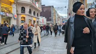 4K İstiklal caddesi 2024 İstanbul heading Taksim