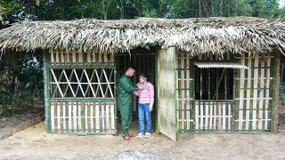 Complete building dream bamboo house of a young couple - building a new life | Live with nature