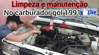 Gol 1991 CHT 1.6 primeiro vídeo de como  desmontar carburador, manutenção preventiva