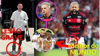 EUA PAROU !!! Messi com lesão grave | VINI JR MELHOR DO MUNDO !!!| Gabigol vai renovar?!