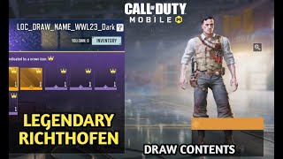 *NEW* Codm Legendary Richthofen Draw Confirmed Season 10 4th Anniversary | Lucky Draw Contents