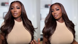 CHOCOLATE BROWN GLUELESS WIG FT RPGHAIR