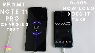 Redmi Note 11 Pro Battery Charging Test 0-60% How Long does it take