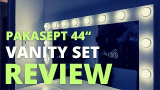 PAKASEPT Vanity Set with Lighted Mirror Review | Vanity Desk Amazon | Amazon Vanity Desk Review