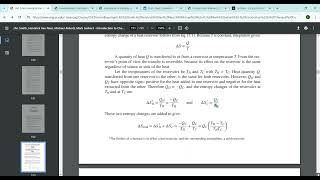 Chemical Engineering Thermodynamics - Second Law of Thermodynamics (Entropy) - Part 10