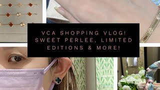 Van Cleef & Arpels Shopping Vlog! Sweet perlee, limited edition carnelian RG guilloche & more #vca