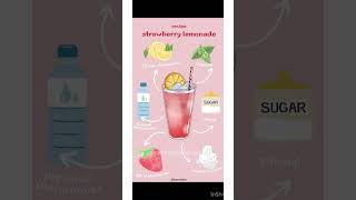 How to make strawberry lemonade🍓🧊🍸🍹#shorts#viral #edit #trending #aesthetic #photography#tiktok