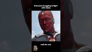 Everyone Struggling to Fight with Vision #marvel #vision #mcu #marvell #avengers #avenegers #captain