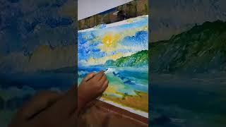 How to paint, Acrylic painting #art #painting #acrylicpainting #satisfying #arttutorial