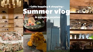 ☀️Last summer vacation days ✨☀️🏙️ Avindar café & BERHKA shopping 🛍️ & 🧋GONG CHA first opining🧋