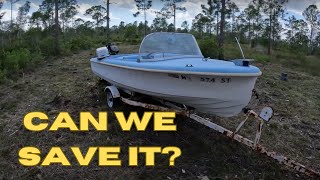 Can we fix up a $600 VINTAGE 1959 Larson Boat From Facebook Marketplace? (restoration project) Ep.1