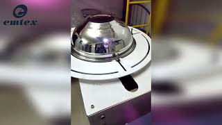 Round Bowl / Katori designing by Laser Marking Machine | Emtex (Circular Designing by Laser)