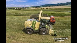 Grass silage 2018 - New Krone BiG X 770 & Tatra Trucks