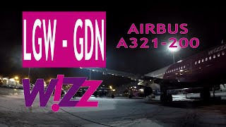 TRIP REPORT | Wizz Air W61620: London Gatwick LGW ✈ Gdansk Lech Walesa GDN | Snowy Landing!