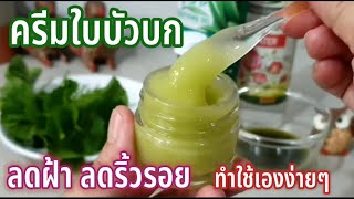 ลดฝ้า ลดริ้วรอย สูตรใบบัวบก ลองทำแล้วหน้าใสเด้ง