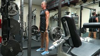 Dr. Mercola Performs a 325 Pound Deadlift Exercise