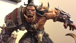 Illidan and Grommash Hellscream Statues