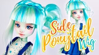 How to Make a Doll Wig | Side Ponytail | Mozekyto #9