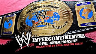 WWE Oval Intercontinental Real Leather Adult Replica Belt