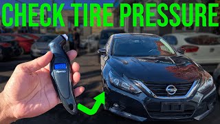 How to Check Tire Pressure - Nissan Altima (2013-2018)