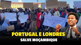 Moçambicanos em Lisboa e Londres Protestam: Chega de "M0RTES" a Frelimo