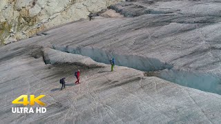 Sul Ghiacciaio dell'Adamello a 3000 m (4K)