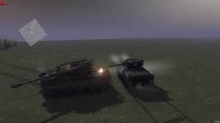 men of war as2 : Four WWII USA medium tank vs Tiger I (fury)