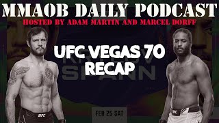 UFC Vegas 70: Muniz vs. Allen Recap MMAOB Daily Podcast For February 27th