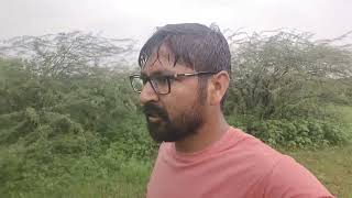 solo trekking in aravali dense forest,no one can do amid heavy rain fall