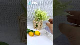 Make easy grass flowers with corn || DIY corn flower pot 🌽 #crafteraditi #trending #viral #ytshorts