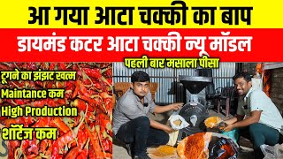 आ गया आटा चक्की का बाप| Diamond Cutter Stone Aata Chakki| India Best Diamond Cutter Pulverizer|