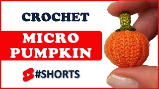 Micro crochet🎃 PUMPKIN 🎃 #shorts | pendant | Halloween jewellery | crochet accessories