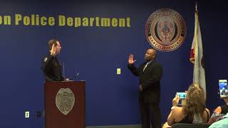 August 16th, 2017 Swearing in Ceremony for new Police Officer Ali Bryant.