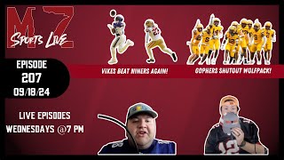 MinneZona Sports Live Episode 207 09/18/24