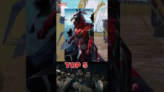 TOP 5 X-SUITS IN PUBG/ BGMI നിങ്ങൾക് ഇഷ്ട്ടം ഏതാണ്? 💥🥵#bgmi #shorts #viralshorts