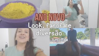 MEU ANO NOVO, FIZ FAROFA, LOOK, ENFRENTEI O TOURO MECÂNICO E MAIS...